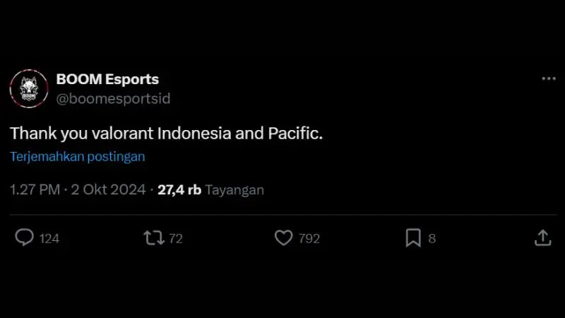 boom esports tulisan terima kasih valorant indonesia pasifik